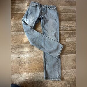 Levi's Men's Light Blue Washed Straight Leg Jeans